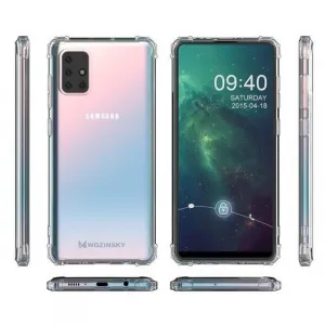MG Anti Shock Military silikónový kryt na Samsung Galaxy M31s, priesvitný