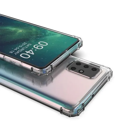 MG Anti Shock Military silikónový kryt na Samsung Galaxy M31s, priesvitný