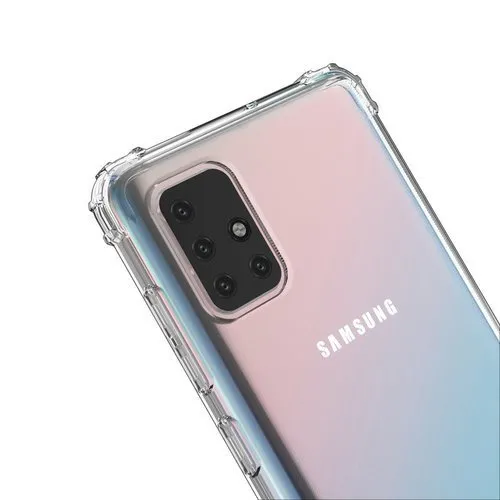 MG Anti Shock Military silikónový kryt na Samsung Galaxy M31s, priesvitný