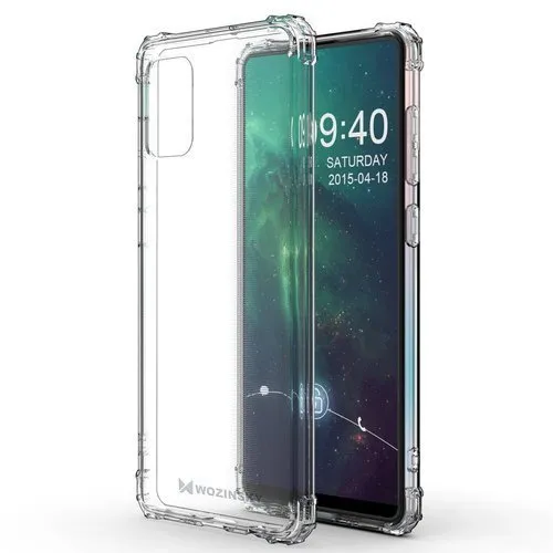 MG Anti Shock Military silikónový kryt na Samsung Galaxy M31s, priesvitný
