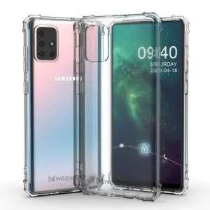 MG Anti Shock Military silikónový kryt na Samsung Galaxy M31s, priesvitný