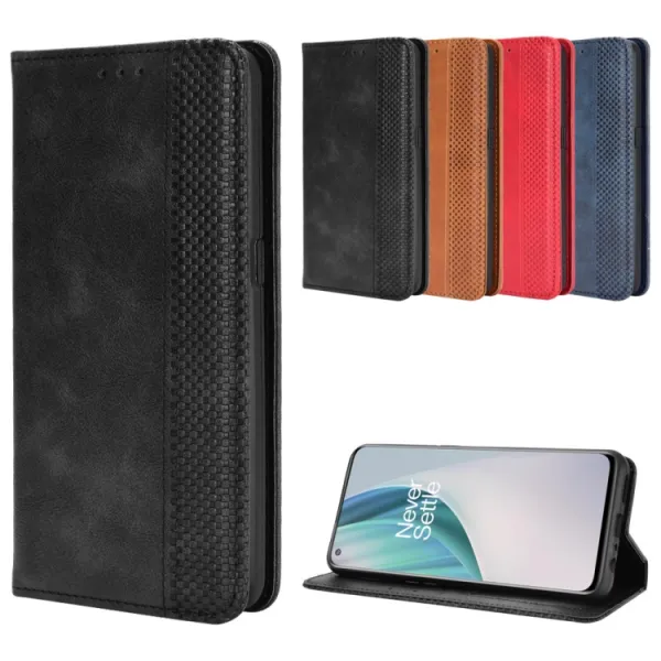 BUSINESS Peňaženkový kryt OnePlus Nord N10 5G červený