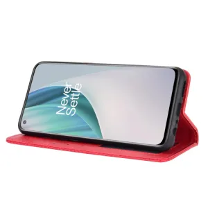 BUSINESS Peňaženkový kryt OnePlus Nord N10 5G červený