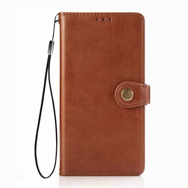 LEATHER BUCKLE Peňaženkový obal Xiaomi Mi 10T / Mi 10T Pro hnedý