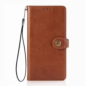 LEATHER BUCKLE Peňaženkový obal Xiaomi Mi 10T / Mi 10T Pro hnedý