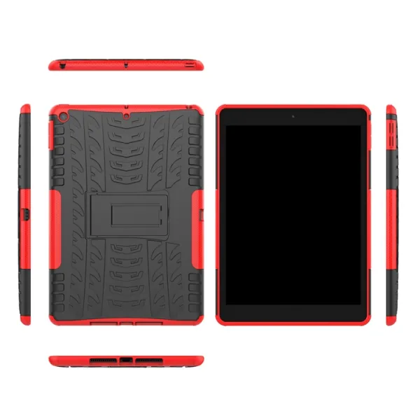 STAND Extra odolný obal Apple iPad 10.2 2021 / 2020 / 2019 červený