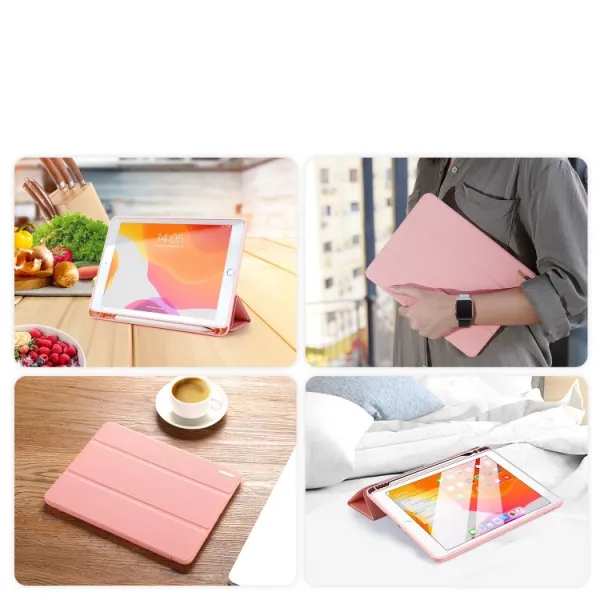 DUX DOMO Zaklápacie puzdro Apple iPad 10.2 2021 / 2020 / 2019 ružový