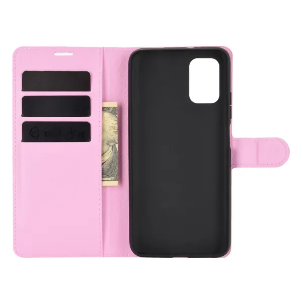 LITCHI Peňaženkový kryt Xiaomi Poco M3 ružový
