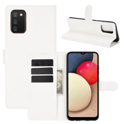 LITCHI Peňaženkový kryt Samsung Galaxy A02s biely