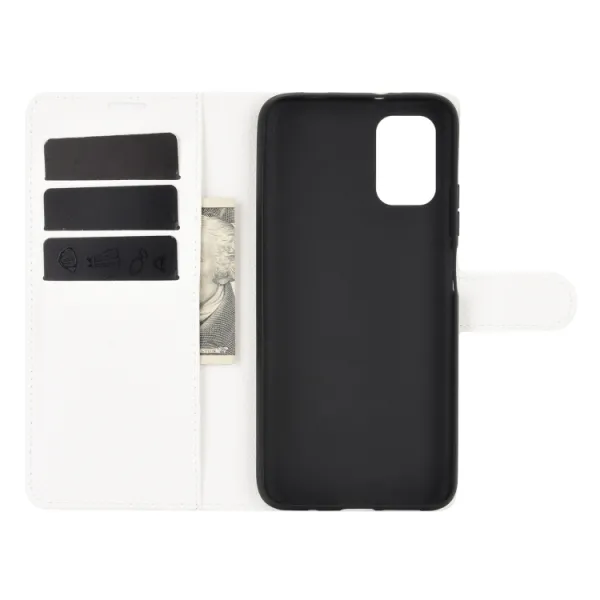 LITCHI Peňaženkový kryt Xiaomi Poco M3 biely