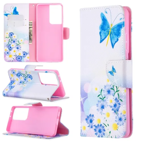 ART Peňaženkový kryt Samsung Galaxy S21 Ultra 5G BUTTERFLY