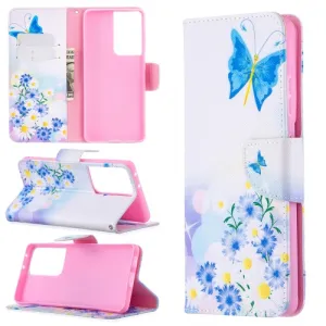 ART Peňaženkový kryt Samsung Galaxy S21 Ultra 5G BUTTERFLY