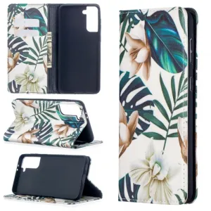 ART Peňaženkový kryt Samsung Galaxy S21 Plus 5G LEAVES