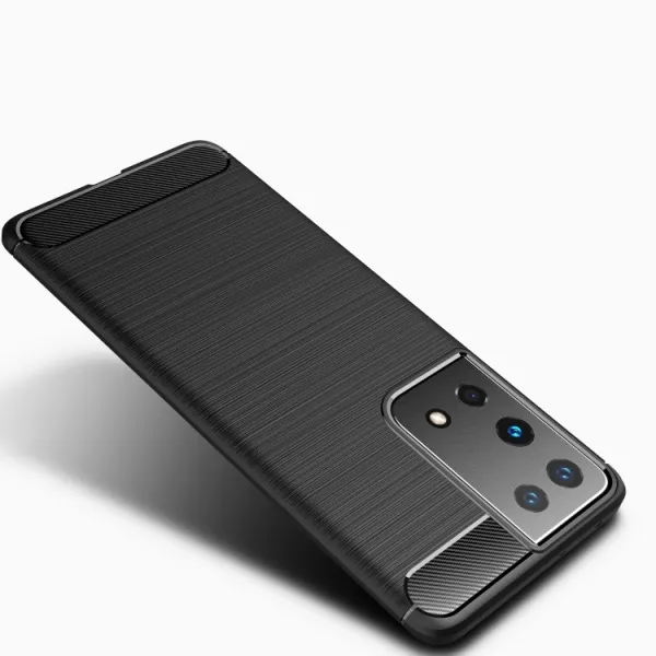 FLEXI TPU Kryt Samsung Galaxy S21 Ultra 5G červený