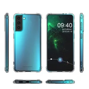 MG Anti Shock Military silikónový kryt na Samsung Galaxy S21 Plus 5G, priesvitný