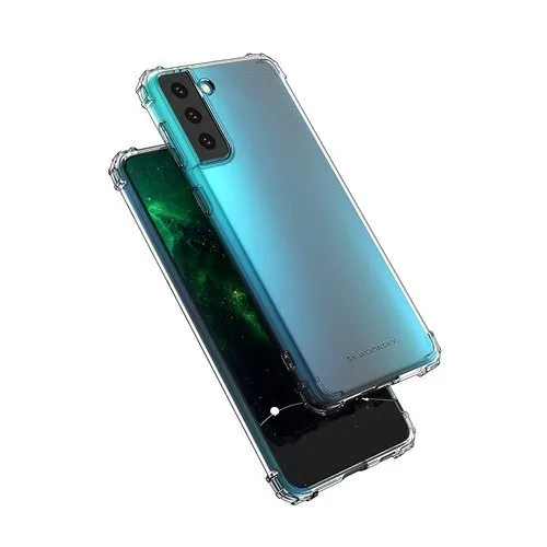 MG Anti Shock Military silikónový kryt na Samsung Galaxy S21 Plus 5G, priesvitný