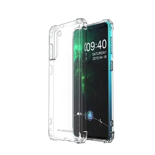 MG Anti Shock Military silikónový kryt na Samsung Galaxy S21 Plus 5G, priesvitný