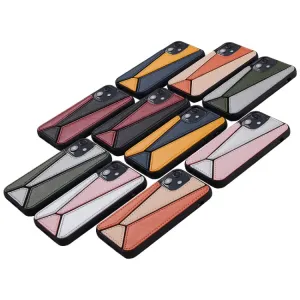 LEATHER SET Kryt + puzdro Apple iPhone 12 / 12 Pro biely-ružový