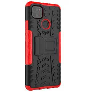 STAND Extra odolný obal Motorola Moto G9 Power červený