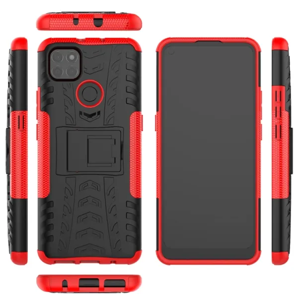 STAND Extra odolný obal Motorola Moto G9 Power červený