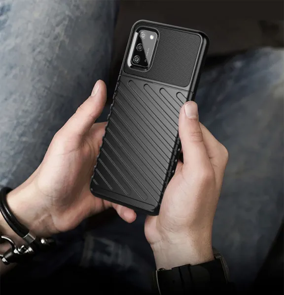 THUNDER Ochranný kryt Samsung Galaxy A02s  modrý