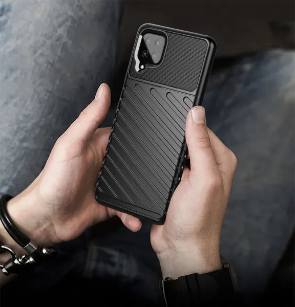 THUNDER Ochranný kryt Samsung Galaxy A12 / M12 modrý