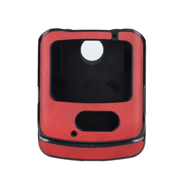 LEATHER TPU Ochranný kryt  Motorola Razr 5G červený