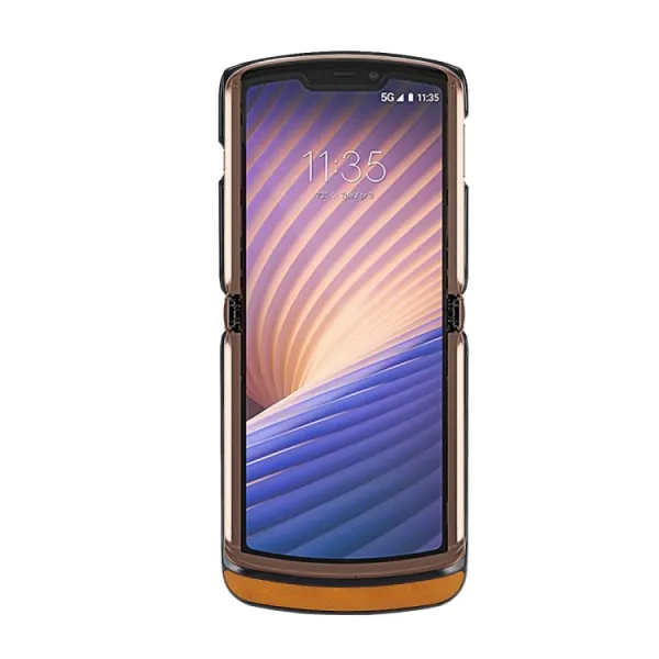 LEATHER TPU Ochranný kryt  Motorola Razr 5G modrý