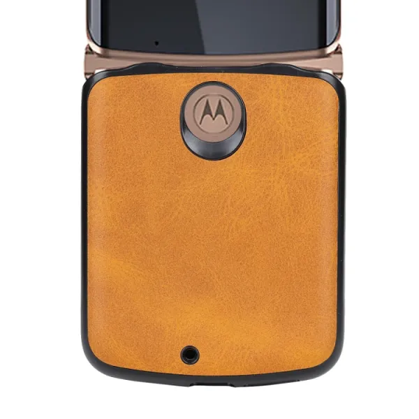 LEATHER TPU Ochranný kryt  Motorola Razr 5G modrý