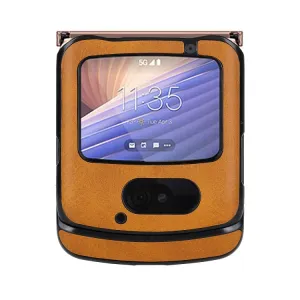 LEATHER TPU Ochranný kryt  Motorola Razr 5G hnedý