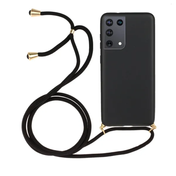 ROPE Kryt so šnúrkou Samsung Galaxy S21 Ultra 5G čierny