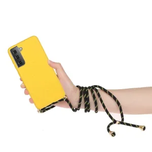 ROPE Kryt so šnúrkou Samsung Galaxy S21 Plus 5G žltý