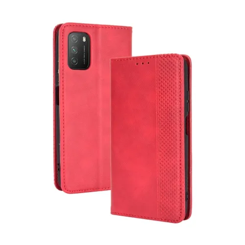 BUSINESS Peňaženkový kryt Xiaomi Poco M3  červený