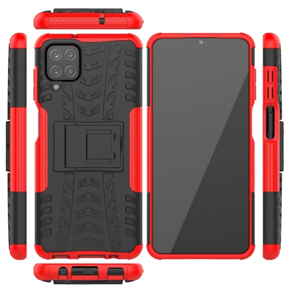 STAND Extra odolný obal Samsung Galaxy A12 / M12 červený