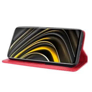 BUSINESS Peňaženkový kryt Xiaomi Poco M3  červený
