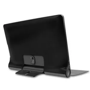 LEATHER Zaklápací obal Lenovo Yoga Smart Tab 10 šedý