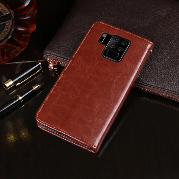 IDEWEI Peňaženkový kryt Oukitel C18 Pro  čierny