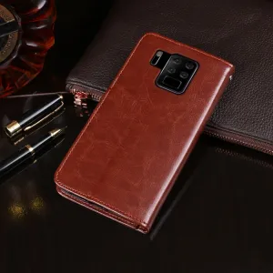 IDEWEI Peňaženkový kryt Oukitel C18 Pro  čierny