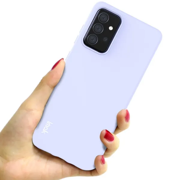 IMAK RUBBER Gumený kryt Samsung Galaxy A72 svetlomodrý