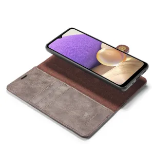 DG.MING Peňaženkový obal 2v1 Samsung Galaxy A32 5G / M32 5G šedý