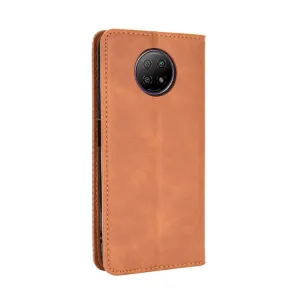 BUSINESS Peňaženkový kryt Xiaomi Redmi Note 9T  hnedý