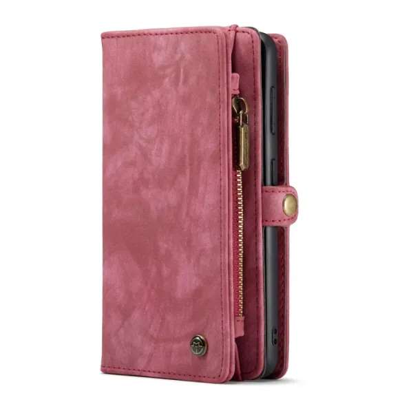 WALLET Ochranný kryt s peňaženkou 2v1 pre Samsung Galaxy S21 Plus 5G červený
