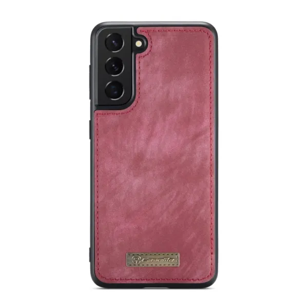 WALLET Ochranný kryt s peňaženkou 2v1 pre Samsung Galaxy S21 Plus 5G červený