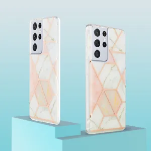 GEOMETRIC ART Kryt Samsung Galaxy S21 Ultra 5G PINK