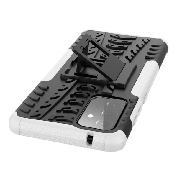 STAND Extra odolný obal Samsung Galaxy A72  biely