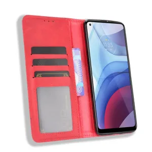 BUSINESS Peňaženkový kryt Motorola Moto G Power (2021) červený