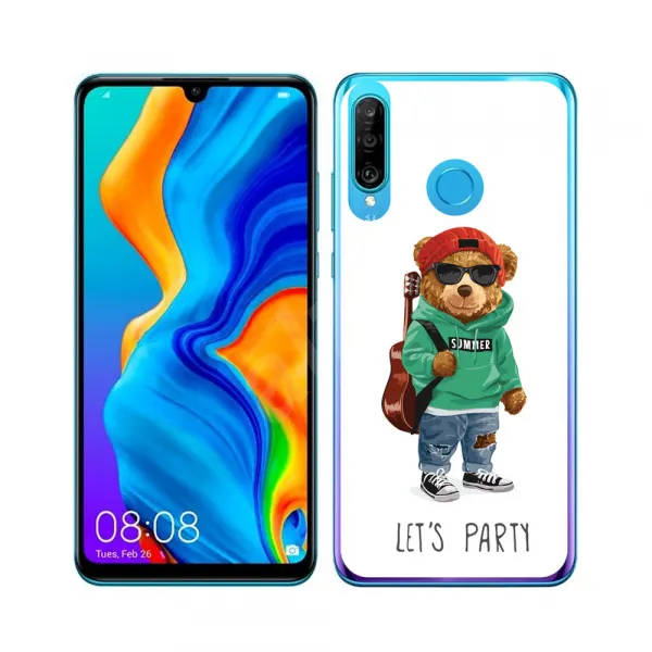 MY ART Ochranný kryt Huawei P30 Lite BEAR (177)