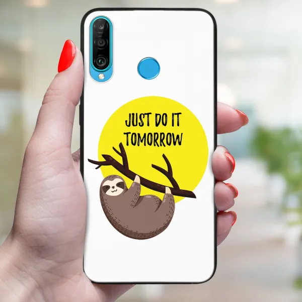 MY ART Ochranný kryt Huawei P30 Lite SLOTH (188)