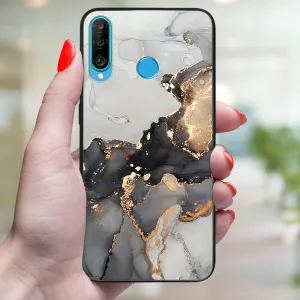 MY ART Ochranný kryt Huawei P30 Lite GREY MARBLE (140)