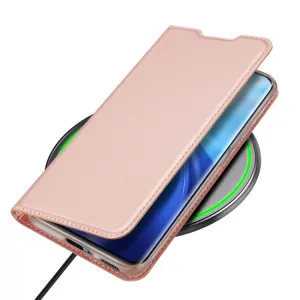 DUX DUCIS Skin Pro knižkové kožené puzdro na Xiaomi Mi 11, ružové